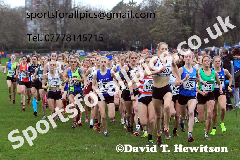 Women Under-17s and Junior Women, 2022 British Athletics Cross Challenge, Sefton Park, Liverpool.  Photo: David T. Hewitson/Sports for All Pics